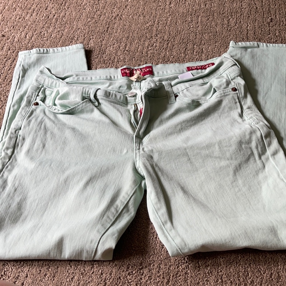 👖 $7 👖 Mint green Lucky Brand capris